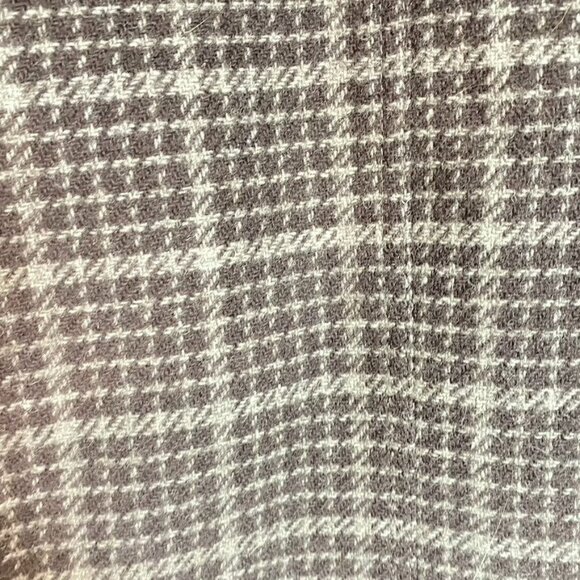 Vintage Mondi 36 Women's Wool Plaid Blazer Brown & Gray Oversized Back Belt - Picture 3 of 12